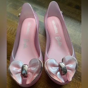 Mini Melissa Barbie Pink shoes size 11 toddler girl